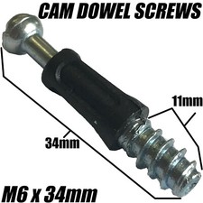 M6 x 34mm HOLZSCHRAUBE CAM