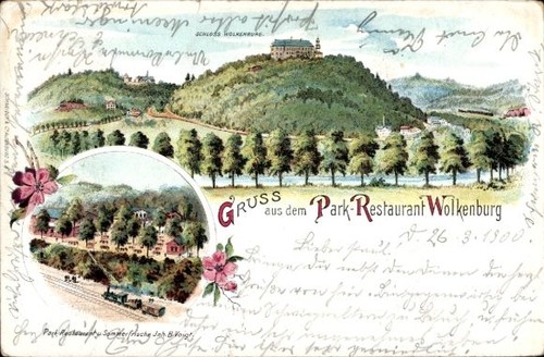 Litho wolkenburg kaufungen - wolkenburg,