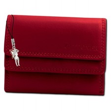 rot Leder klein 9,8x7,5x2cm