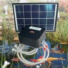 Mauk Doppel-Solar Teichbelüfter 6W mit Akku - B-Ware