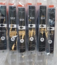6x CLI-551 BK Patronen