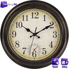 Wanduhr 30cm mit Thermometer