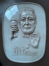 Bitburger Werbung Relief Genießer Ton Wandschmuck selten