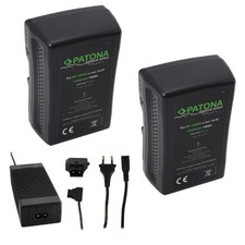2x PATONA Akku V-Mount 190Wh für Sony BP190WS DSR 250P 600P 650P + Ladegerät Set