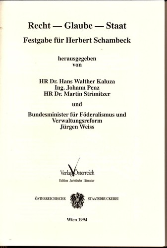 Recht glaube staat - recht,