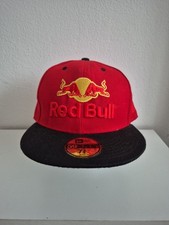 Red Bull New Era Herren Basecap 59fifty Größe 7 3/8 58.7 cm rot schwarz Vintage 