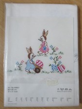 iA Stickpackung Tischdecke Ostern 80x80 neuwertig