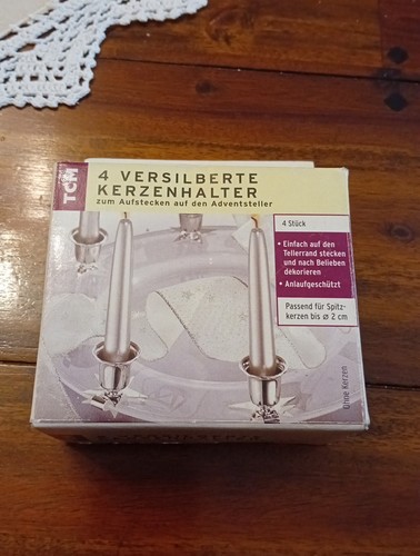 Versilberte kerzenhalter - versilberte,