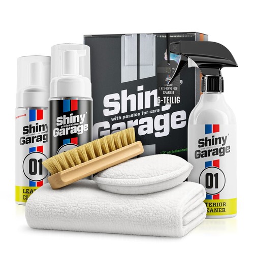 Shiny garage set - set, leather