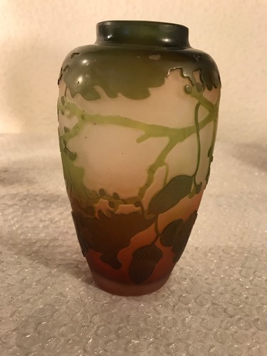 Emile galle vase - galle, eicheln