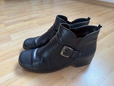 Stiefelette  v. JENNY/ARA - Gr. 5 1/2 - Weite H - d.blau - innen dünn gefüttert