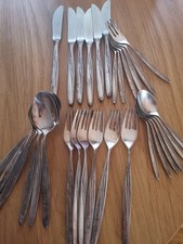 WMF Besteck Modell Heidelberg 30 teilig versilbert, gebraucht, unpoliert