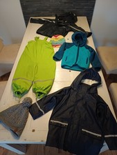 Kleiderpaket Gr. 98 Kinder Regenjacke Softskin Buddeljacke Antrazit, Jako-o
