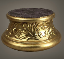 Basis Holz Blatt Gold Glitzer