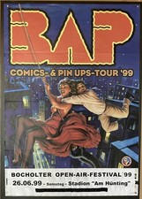Bap Original Concert Poster Bocholter Open-Air-Festival '99 26.09.99 ca. 59x84cm