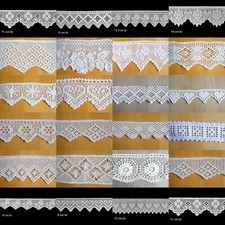 1 m Gardine Häkelgardine