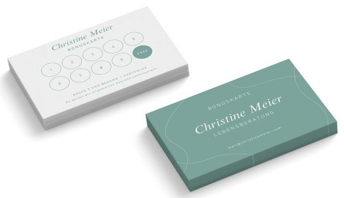 Bonuskarten personalisieren - ,