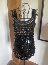 Oui Cocktail- Pailletten Kleid