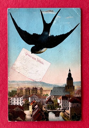 Döbeln 1915 stadtansicht - ak,