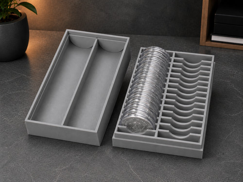 Münzbox für münzen ø45 - münzbox,
