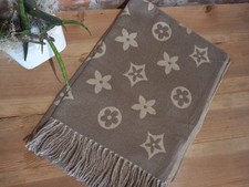 Schal Blumen taupe beige