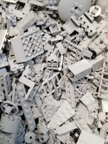 200 lego hellgraue steine - hellgraue,