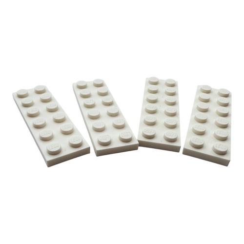 Lego platte 2x6 weiß - 4x, lego®