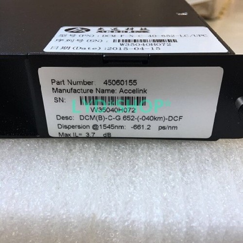 Dispersion compensating module - dispersion,