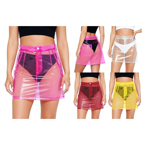 Damen transparenter plastik - transparenter,