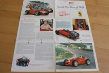 PROSPEKT brochure english The Motor Grand Prix Cars of 1960 Ferrari Dino 246 V6