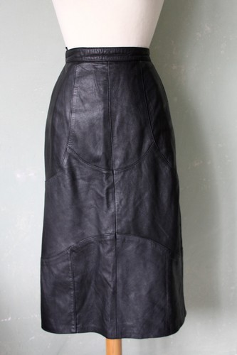 Lederrock schwarz leder - lederrock,