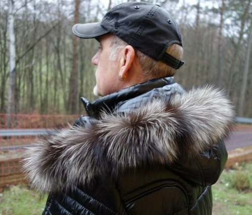 Silberfuchs pelz kapuze kragen - kapuze,