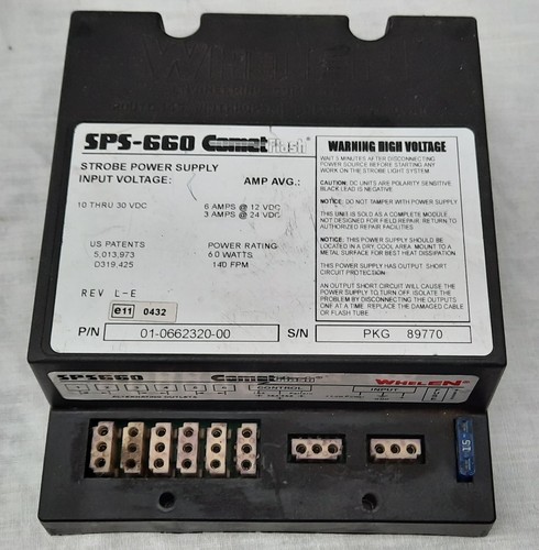 Whelen sps660 12v 24v - sps660, 12v/24v