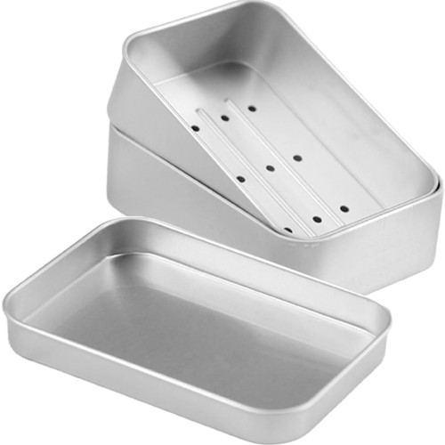 Aluminium seifenschale reise - aluminium,