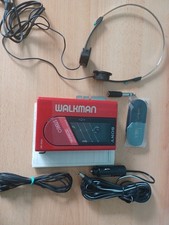 Sony WM-24 Walkman Stereo Kassetten Spieler Vintage | Rot