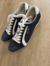 Original Prada, Schuhe, Sneaker Stiefel Blau-Weiß 37