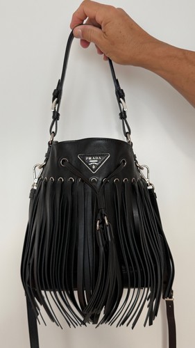 Prada fransen tasche bucket - fransen,