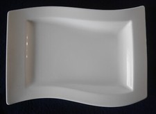 WIE NEU: Villeroy & Boch NEW WAVE GROSSER GOURMETTELLER 33 x 24 Rand geschwungen