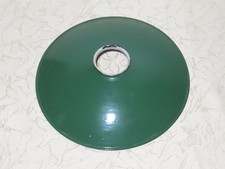 Retro Vintage Lampe Art Deco! Lampenschirm Emaille Schirm "grün" !