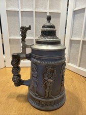Vintage beer stein with - beer,
