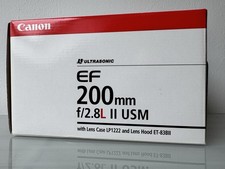 Canon EF 200mm f/2.8L II USM – Teleobjektiv mit Gegenlichtblenden