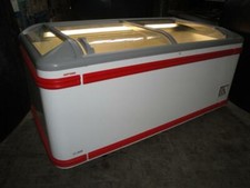 Kühltruhe 185cm AHT Paris -21°C mit Licht Tiefkühltruhe Glasdeckel Supermarkt 