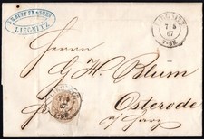 1867, 3 Sgr. auf komplettem