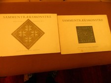2 dänische Stickmusterbögen "Sammenträksmönstre" Hardangerstickerei