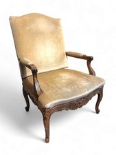 Prächtiger LOUIS XV SESSEL,  19. Jhdt. Nussholz 