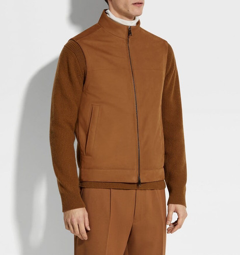 Braune wildleder lederweste - wildleder,