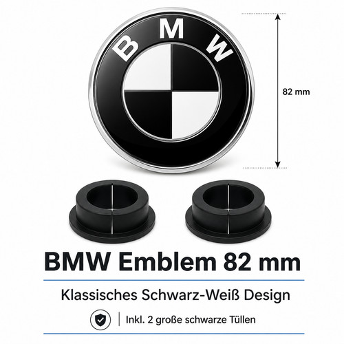 Bmw emblem 82mm schwarz - bmw,