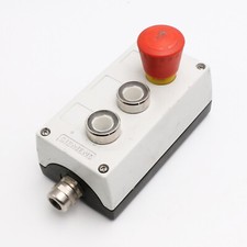 Siemens Aufbaugehäuse mit 2 Drucktaster + Not-Aus-Taster