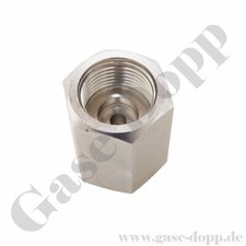 Adapter Druckluft G 5/8" RH IG x G 1/4" RH IG - Muffe 300 bar Atemluft Pressluft