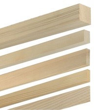 Holzstab Leiste Fichte-Stäbe Kiefer Bastelholz Werkholz natur Flach Stab eckig